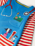 Ccmom Toddler Girl Artist Appliqu¨¦ Pocket Casual Dress - CCMOM