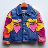 Lucky Sale Unisex-Love Pattern Kids' Overcoat