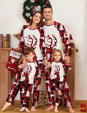 Christmas Antlers Printed Parent-Child Pajamas - CCMOM