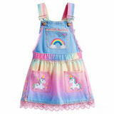 Lucky Sale-Colorful gradient unicorn short dress