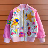 Lucky Sale-Outer Space Astronauts Children's Flight Jacket