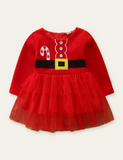 Christmas Sale-Candy Embroidery Mesh Party Dress
