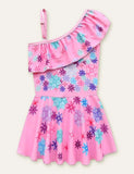 Floral Embroidered Printed Swimsuit - CCMOM