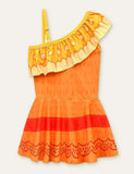 Floral Embroidered Printed Swimsuit - CCMOM