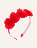 Girls' Hairband Heart-Shaped Flannel Fabric Head Buckle - CCMOM