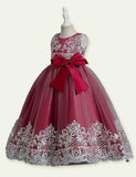 Lace Embroidery Tulle Tutu Evening Gown - CCMOM