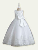 Lace Embroidery Tulle Tutu Evening Gown - CCMOM