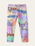 Leopard Appliqu¨¦ Sweatshirt + Zoo Printed Leggings - CCMOM
