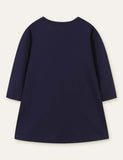 Mouse Mushroom Appliqu¨¦ Embroidered Dress - CCMOM