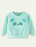 Panda Appliqu¨¦ Sweater