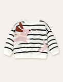 Puppy Appliqu¨¦ Sweatshirt + Polka Dot Pants