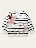 Puppy Appliqu¨¦ Sweatshirt + Polka Dot Pants - CCMOM