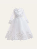 Pure Color Sequins Mesh Party Dress - CCMOM