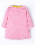 Rabbit Appliqu¨¦ Long Sleeve Dress - CCMOM
