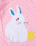 Rabbit Appliqu¨¦ Long Sleeve Dress - CCMOM