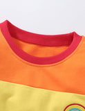 Rainbow Embroidered Long Sleeve Dress - CCMOM