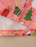Santa Claus Gingerbread Man Full Printed Dress - CCMOM