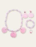 Shell Mermaid Necklace and Earrings Set - CCMOM