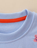 Squirrel Rabbit Appliqu¨¦ Embroidered Sweatshirt - CCMOM
