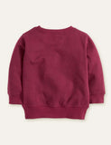 Star Excavator Appliqu¨¦ Sweatshirt - CCMOM