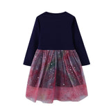 Starry Unicorn Gradient Mesh Dress - CCMOM