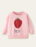 Strawberry Printed Sweatshirt - CCMOM