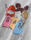 Three Girls Printed Sweatshirts - CCMOM