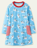 Today Only - Printed Long Sleeve Dress