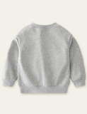 Toddler Black Bag Decorative Crew Neck Pull Over Sweatshirt - CCMOM