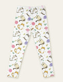 Toddler Cute Floral Animal Full Printed Leggings - CCMOM