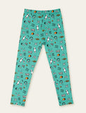 Toddler Cute Floral Animal Full Printed Leggings - CCMOM
