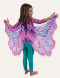 Toddler Girl Butterfly Wings Mesh Party Cape - CCMOM
