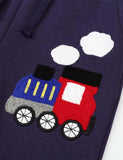 Train Appliqu¨¦ Rainbow Sweatpants - CCMOM