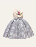 V-neck Flower Party Dress - CCMOM